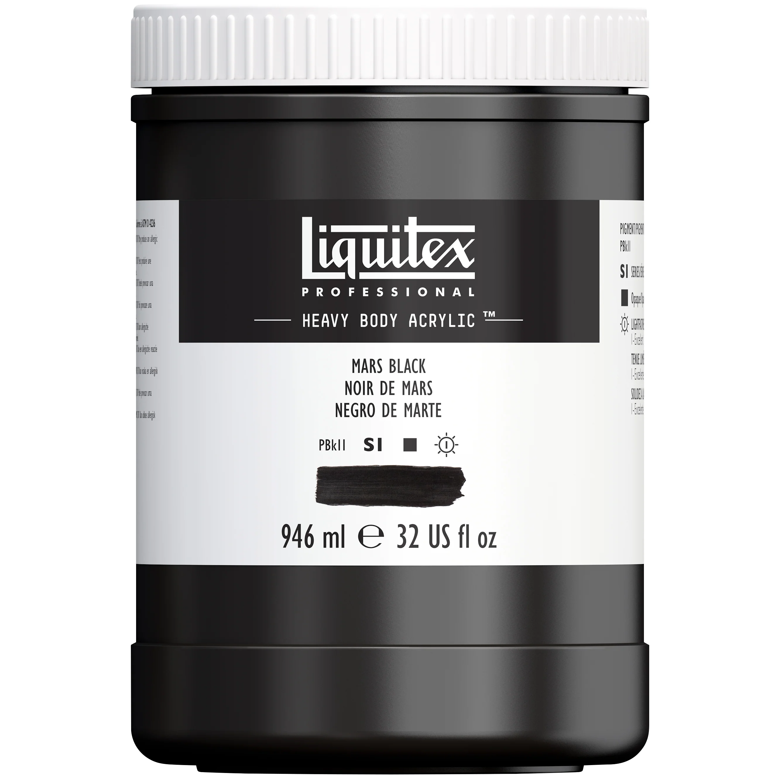 Professional Heavy Body Acrylic - Mars Black - Image 5