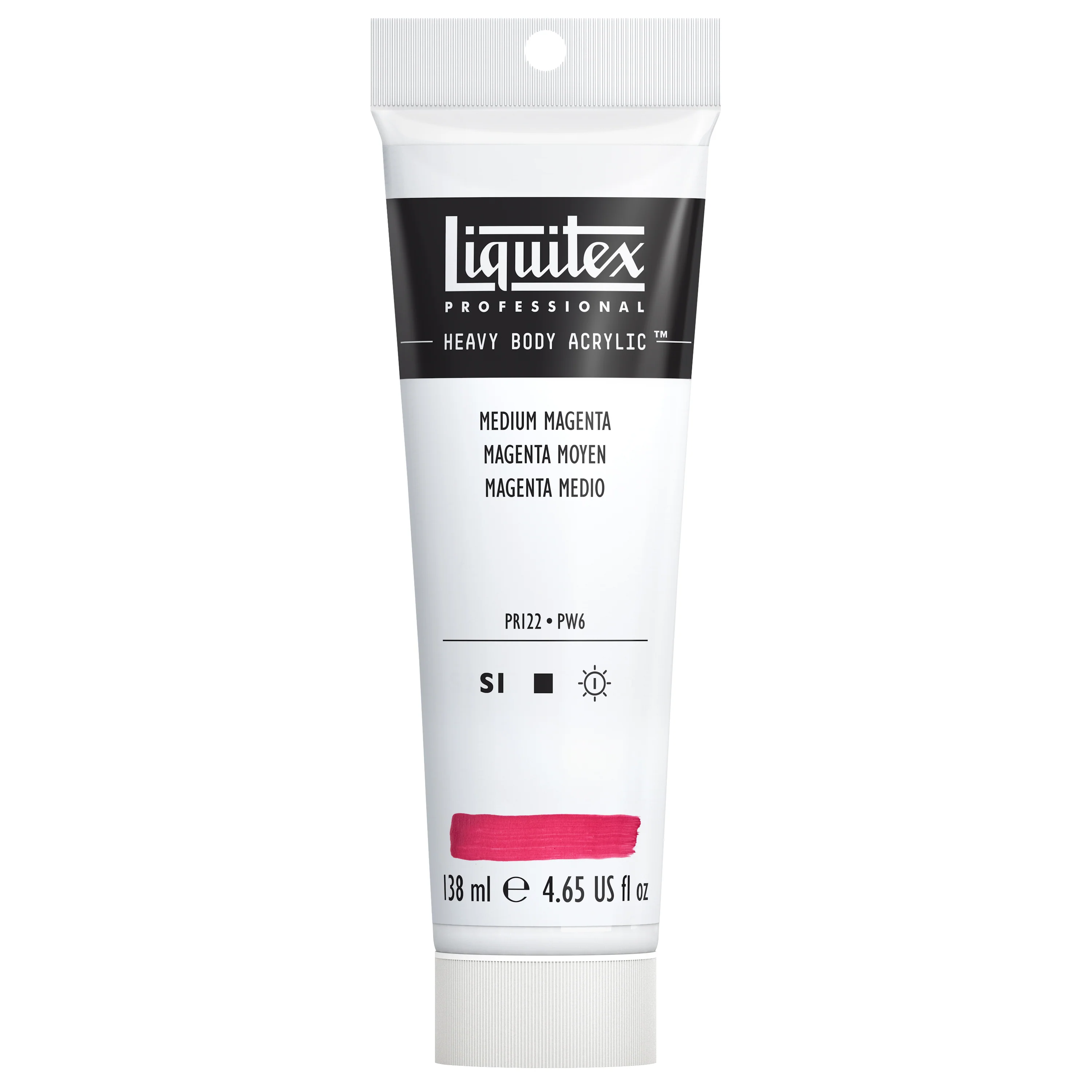 Professional Heavy Body Acrylic - Medium Magenta - Image 2