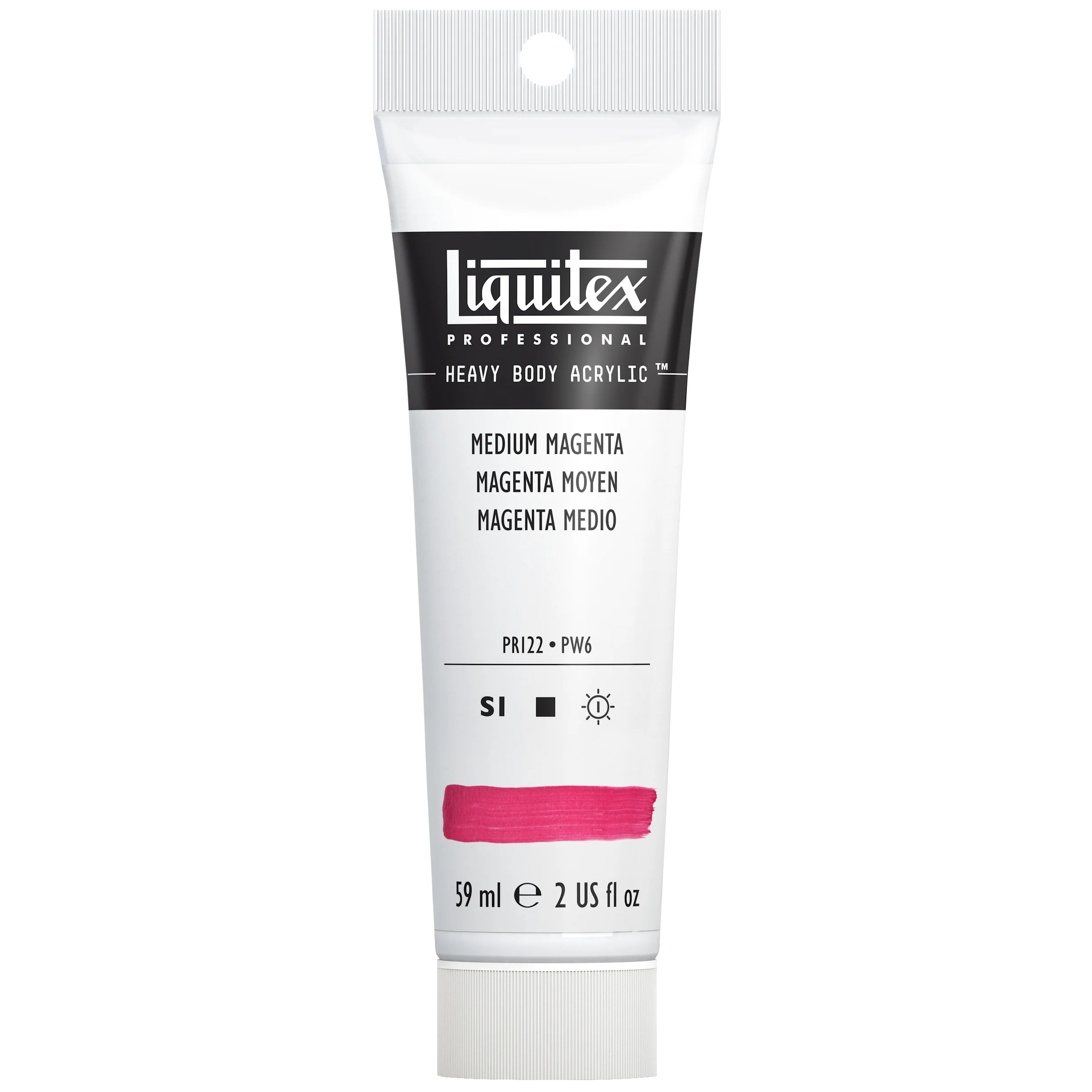 Professional Heavy Body Acrylic - Medium Magenta - Image 3