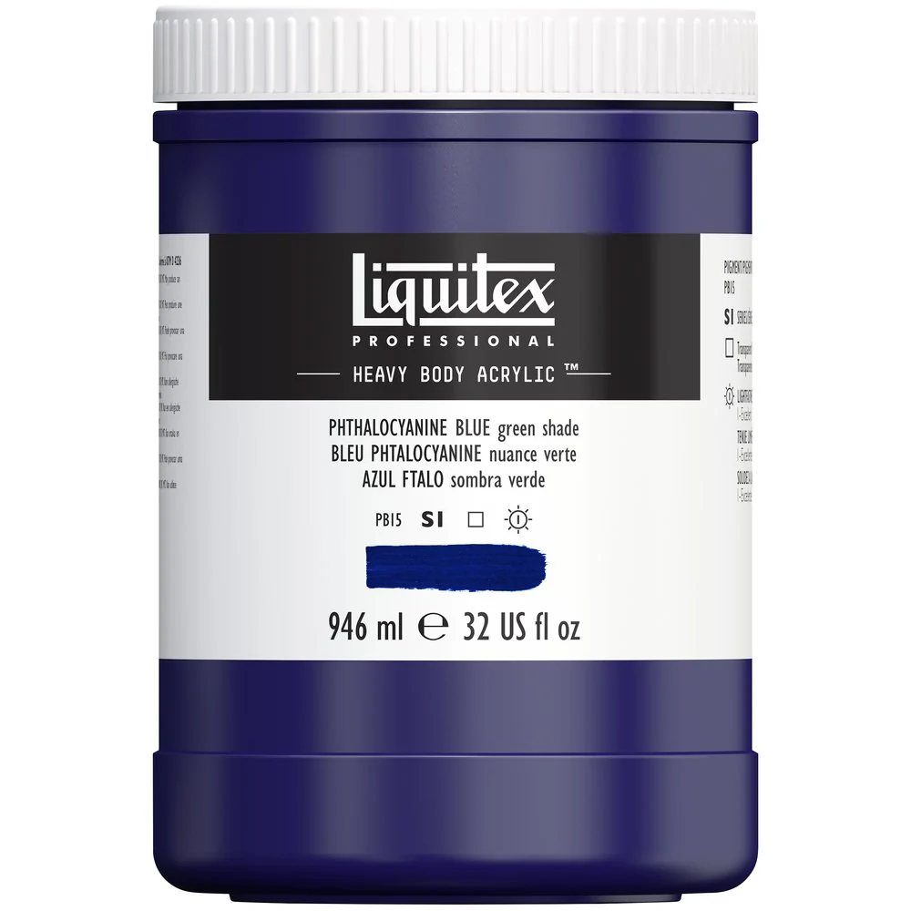 Professional Heavy Body Acrylic - Phthalocyanine Blue Green Shade - Image 13