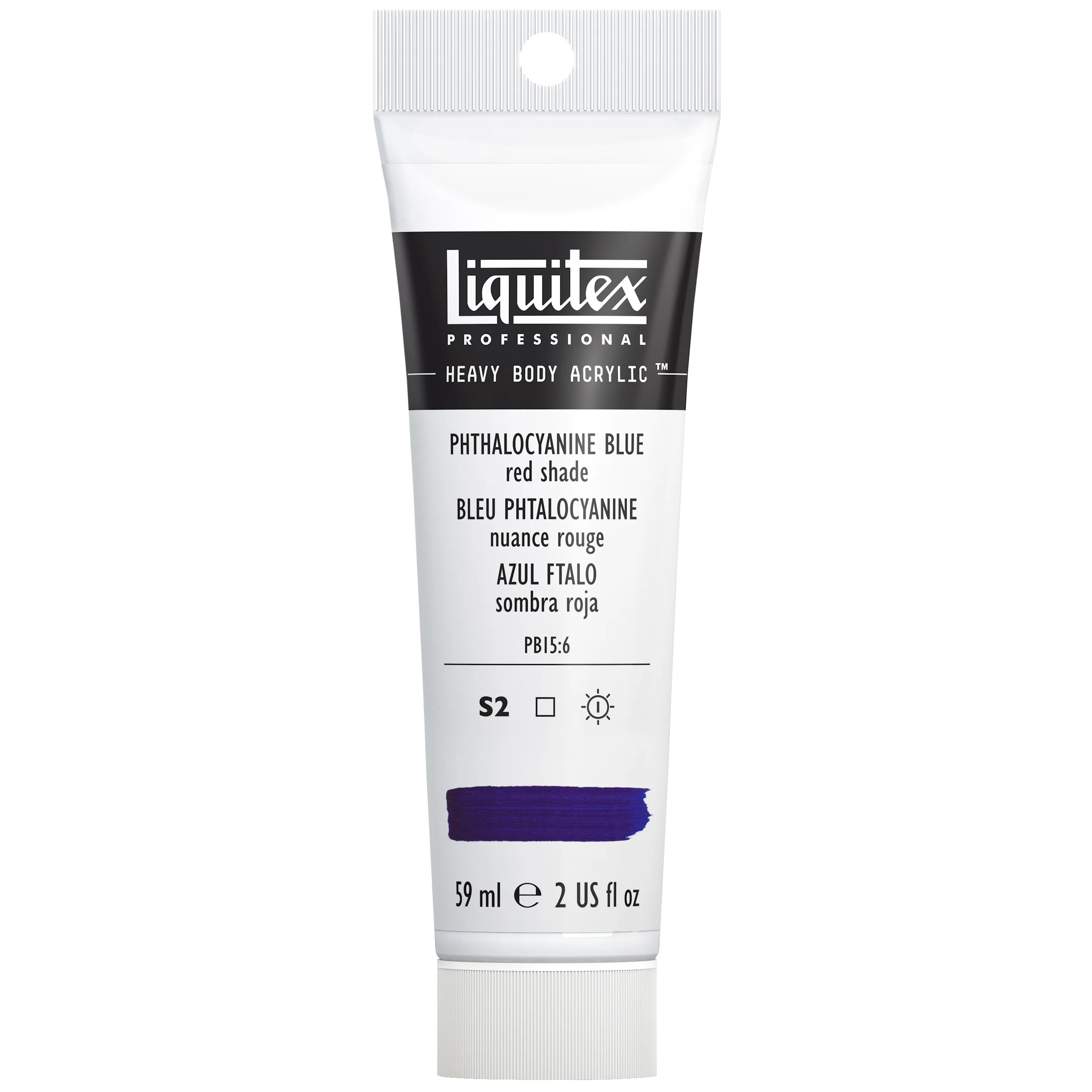 Professional Heavy Body Acrylic - Phthalocyanine Blue Red Shade - Image 2
