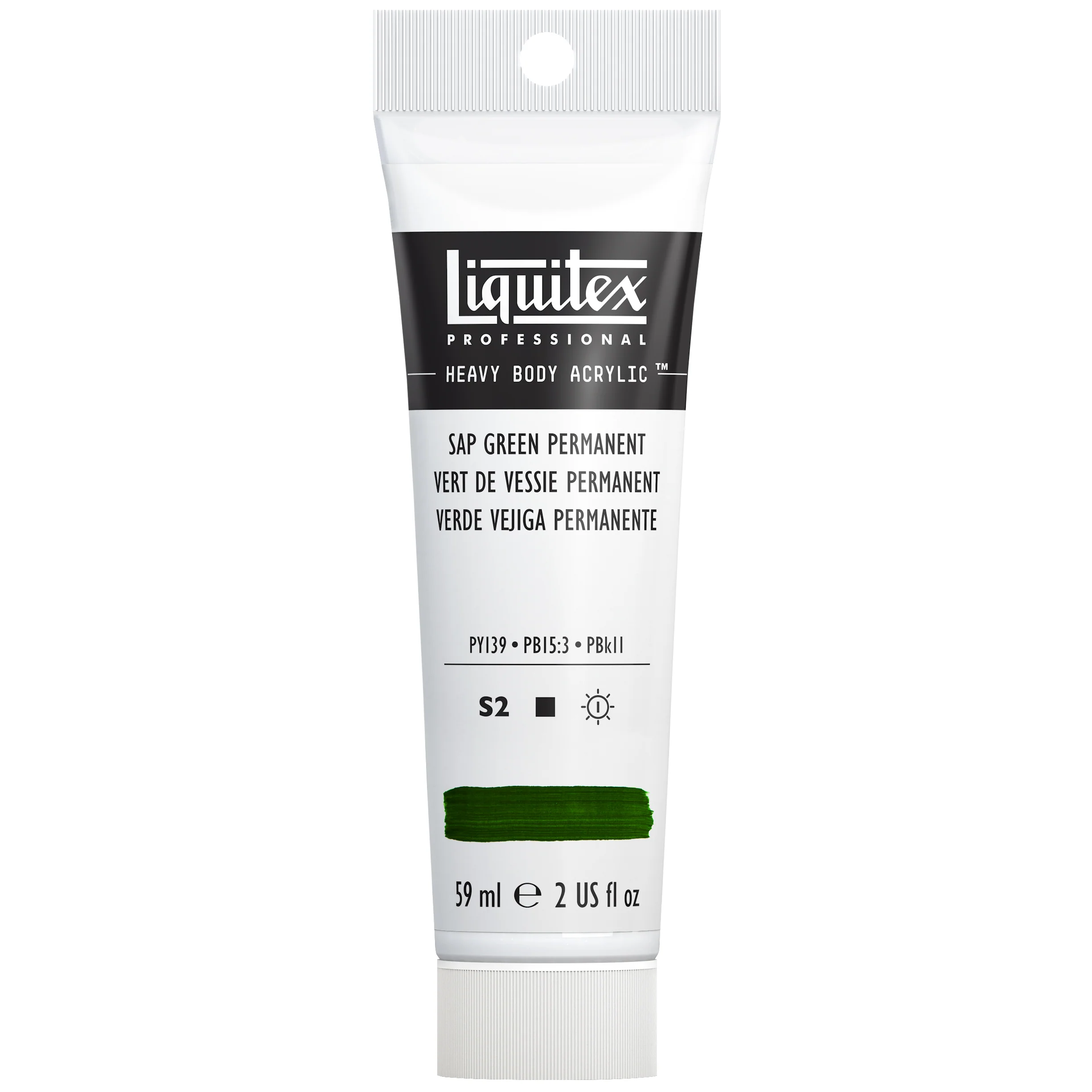 Professional Heavy Body Acrylic - Sap Green Permanent - Image 2