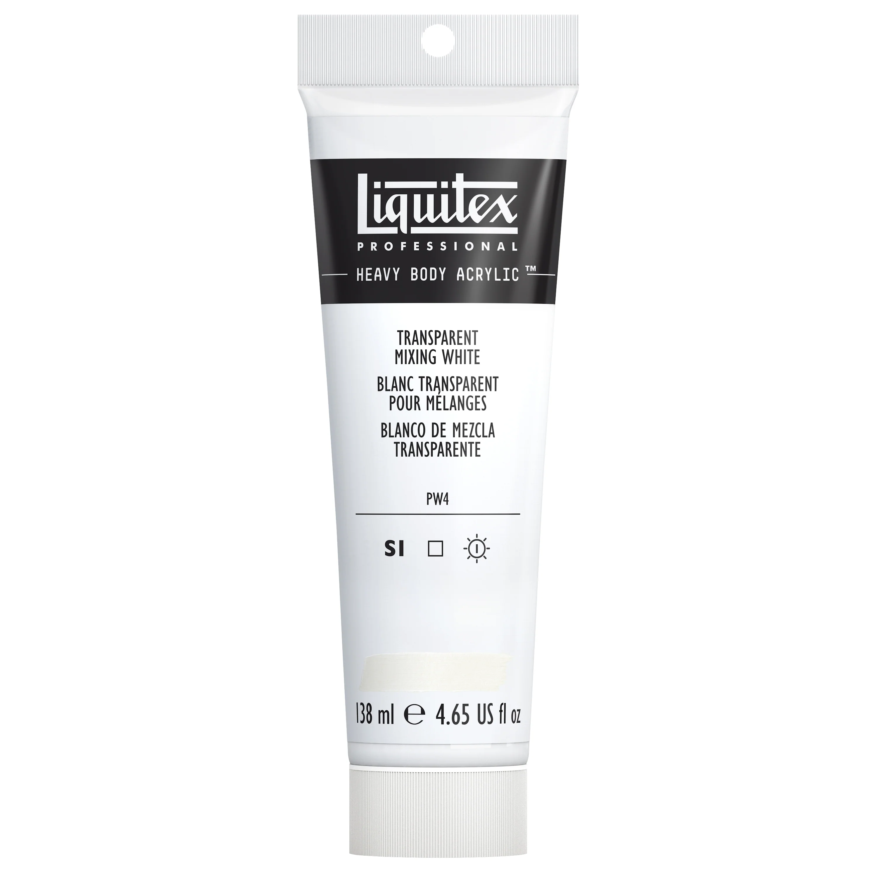 Professional Heavy Body Acrylic - Transparent Mixing White - Image 2