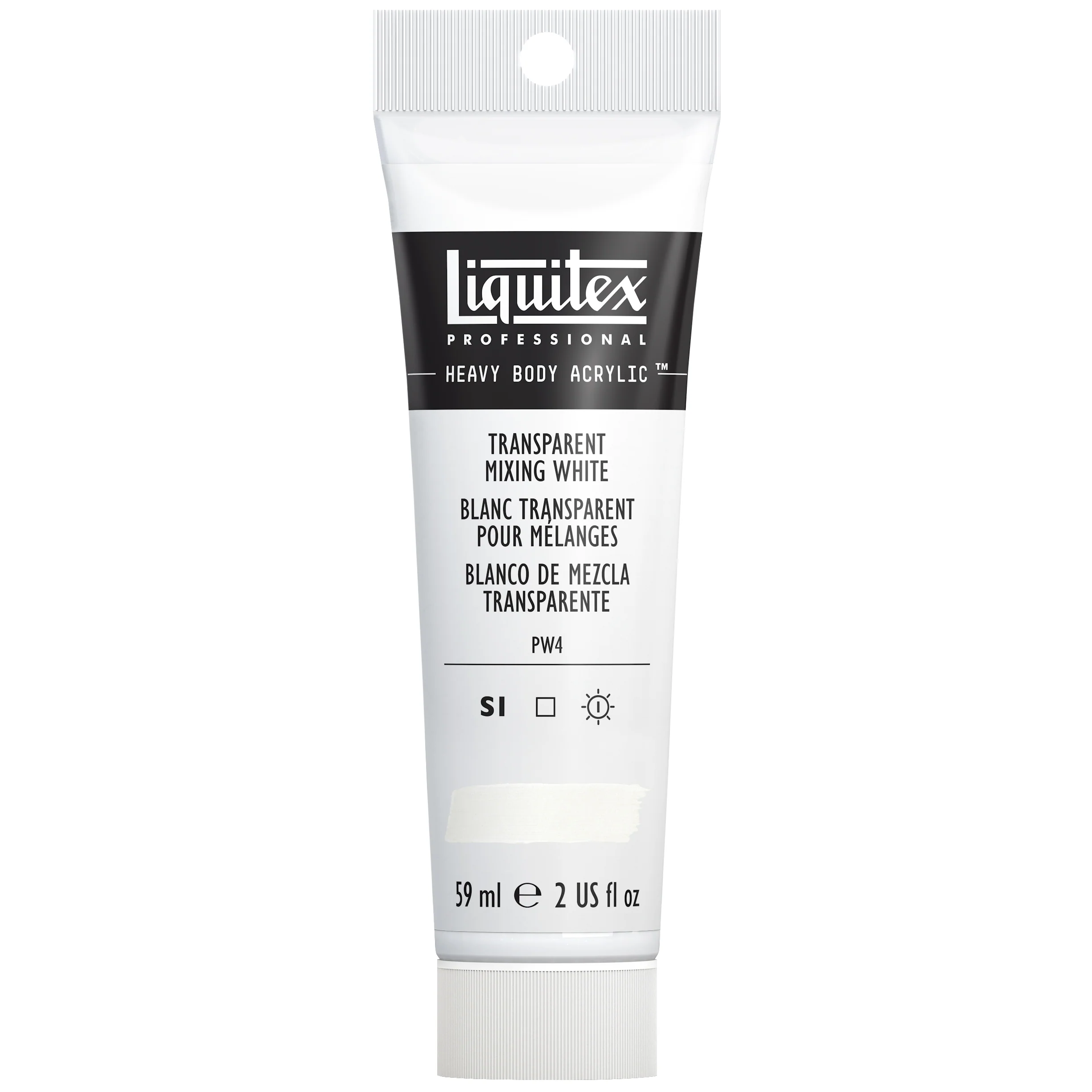 Professional Heavy Body Acrylic - Transparent Mixing White - Image 3