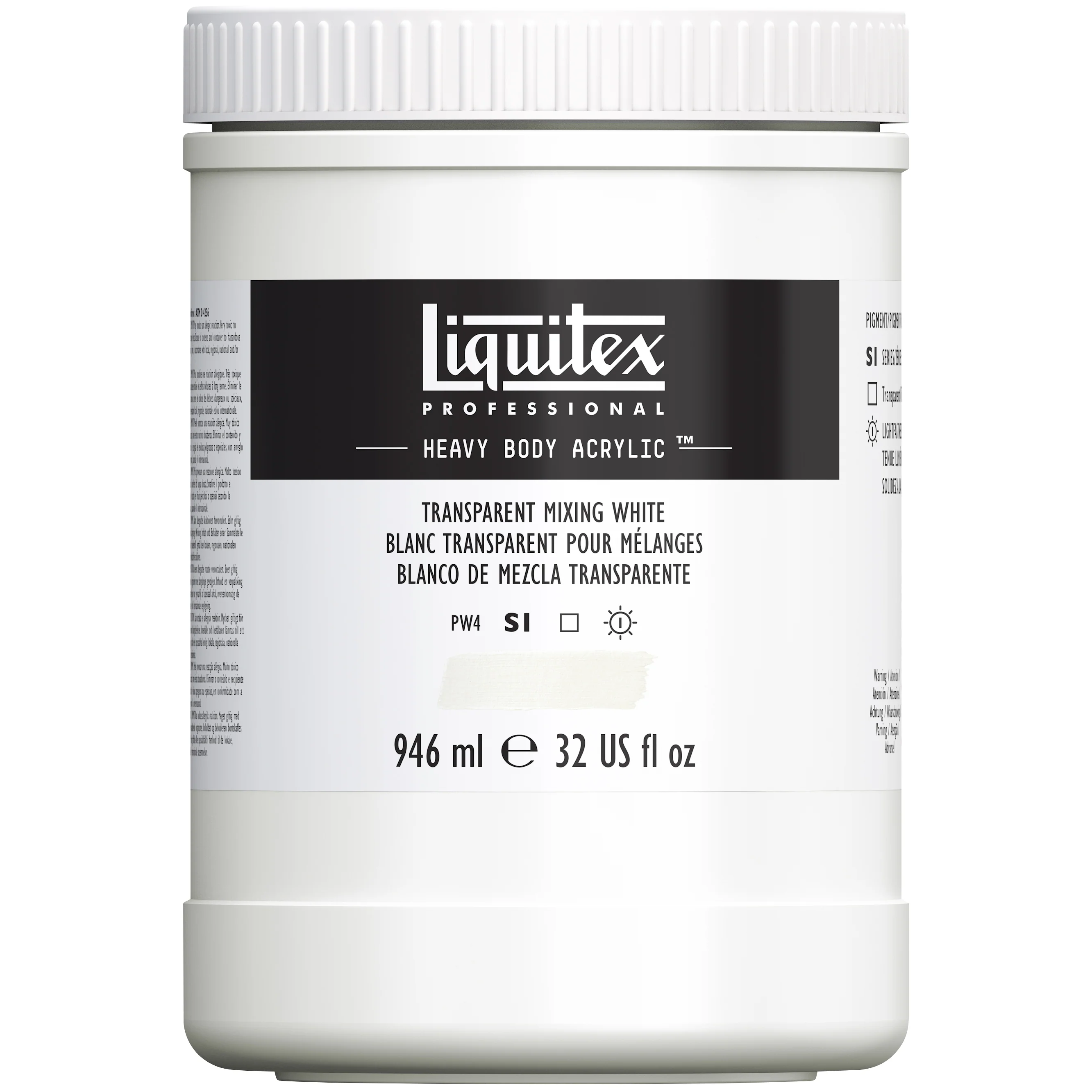 Professional Heavy Body Acrylic - Transparent Mixing White - Image 5