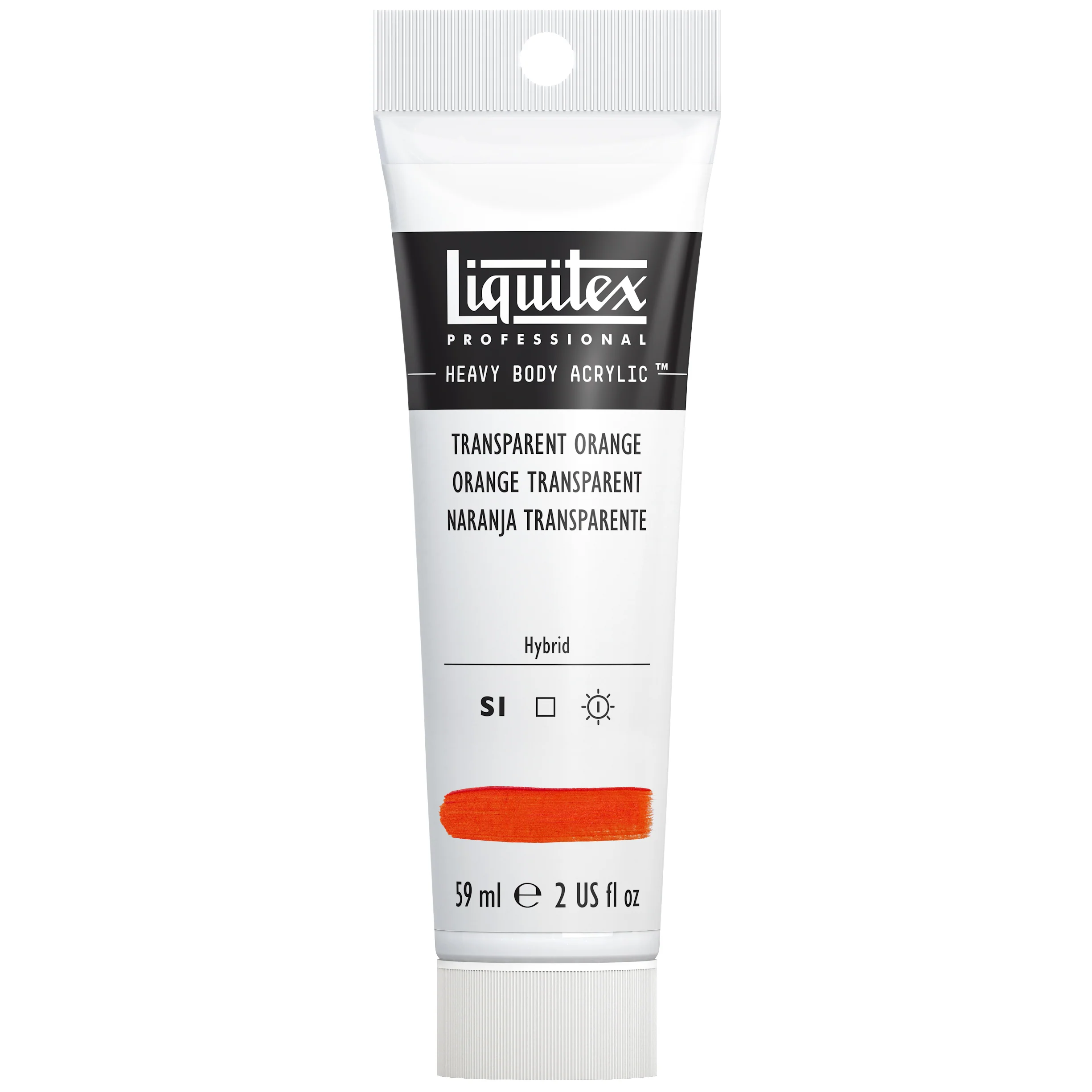 Professional Heavy Body Acrylic - Transparent Orange - Image 2
