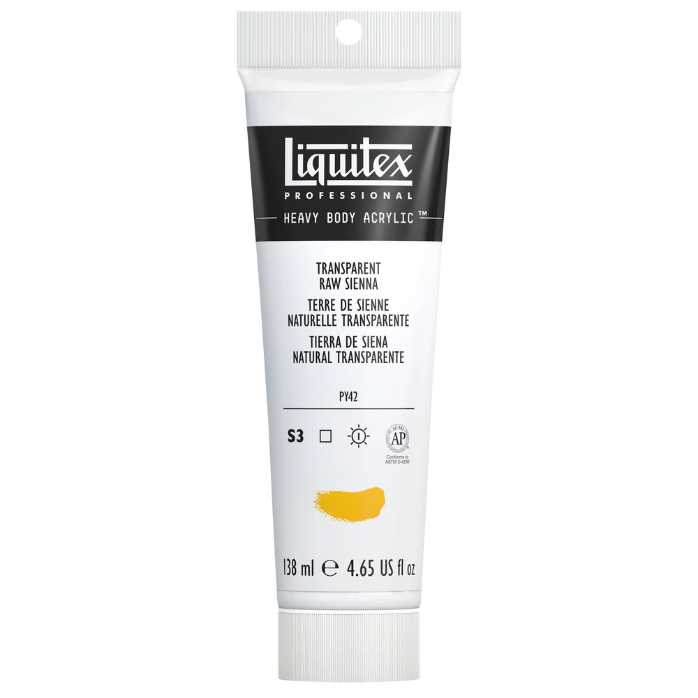 Professional Heavy Body Acrylic - Transparent Raw Sienna - Image 3