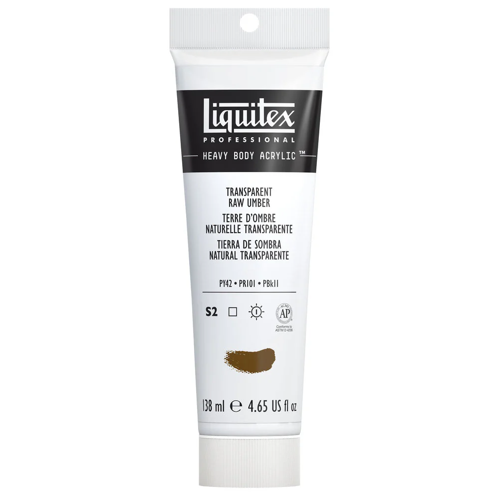 Professional Heavy Body Acrylic - Transparent Raw Umber - Image 2