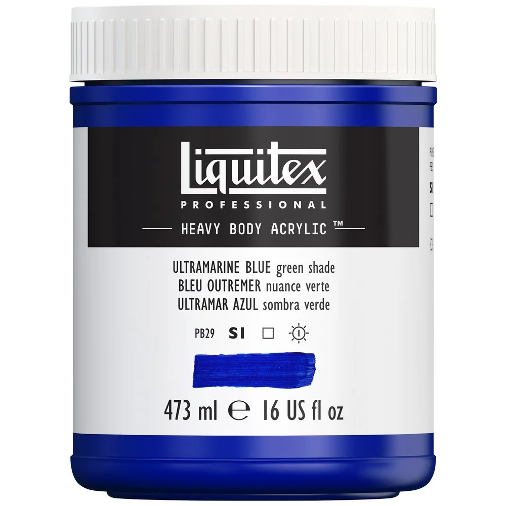Professional Heavy Body Acrylic - Ultramarine Blue Green Shade - Image 11