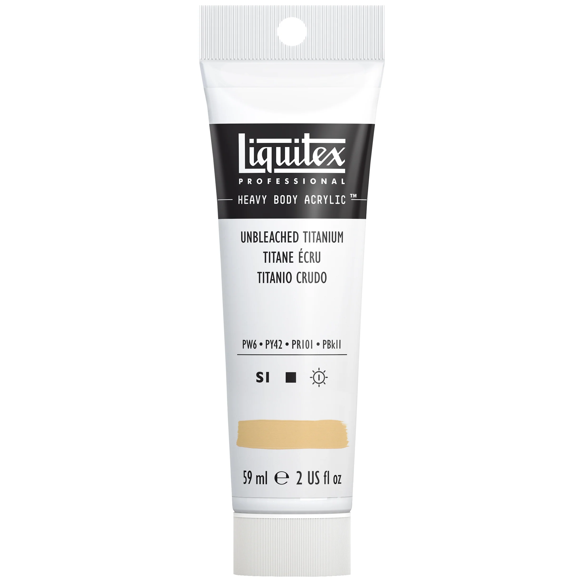Professional Heavy Body Acrylic - Unbleached Titanium - Image 3