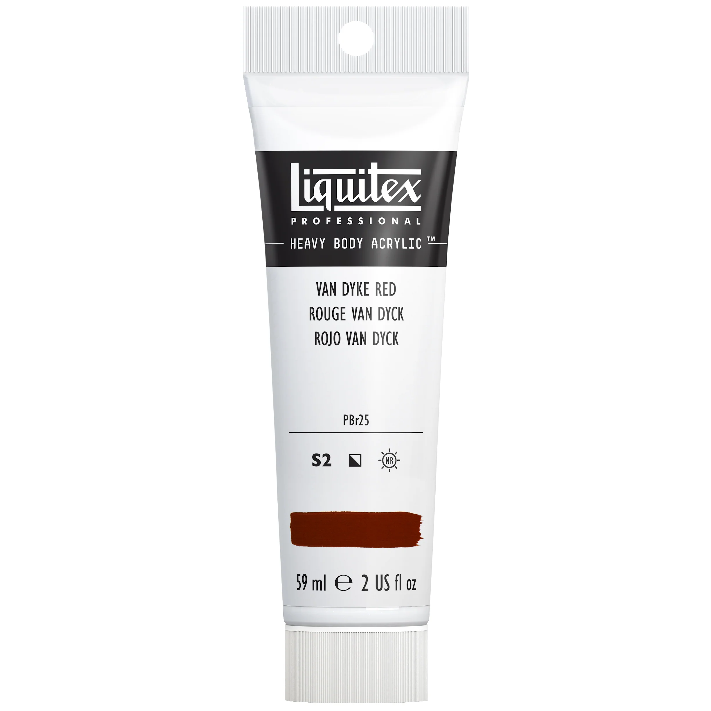 Professional Heavy Body Acrylic - Van Dyke Red - Image 2