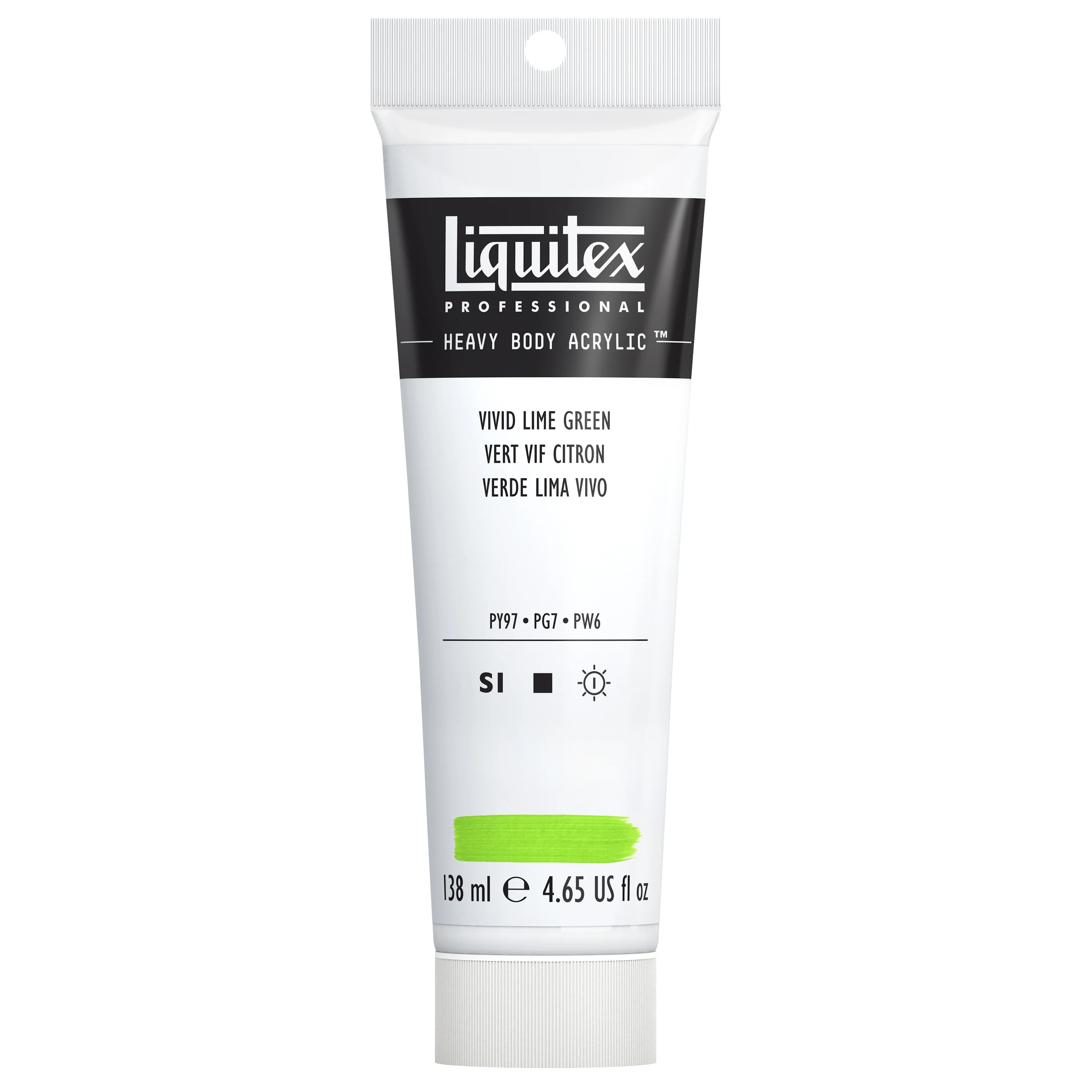 Professional Heavy Body Acrylic - Vivid Lime Green - Image 2