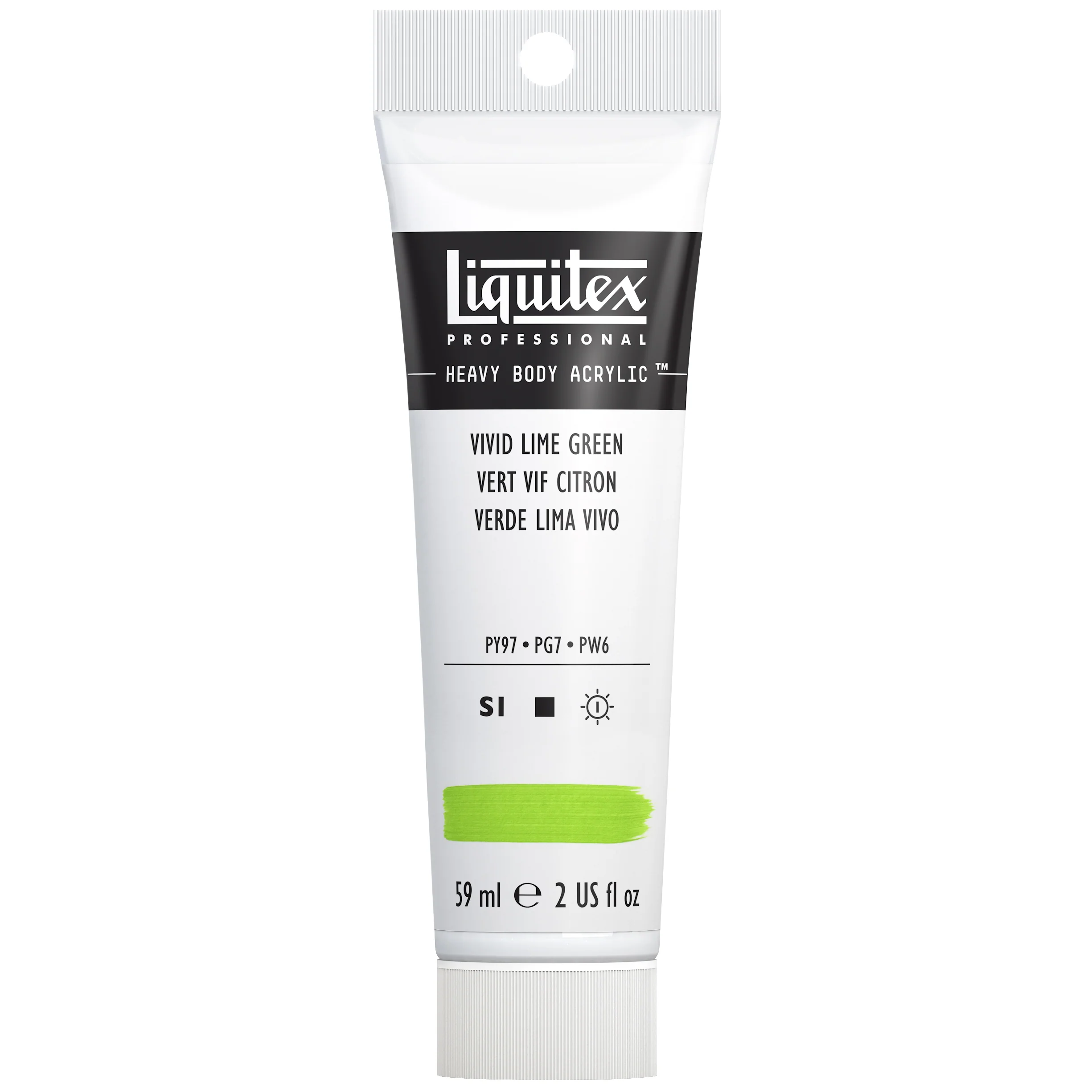 Professional Heavy Body Acrylic - Vivid Lime Green - Image 3