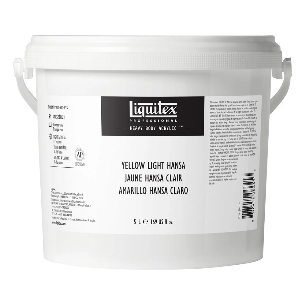 Professional Heavy Body Acrylic - Yellow Light Hansa - Image 8