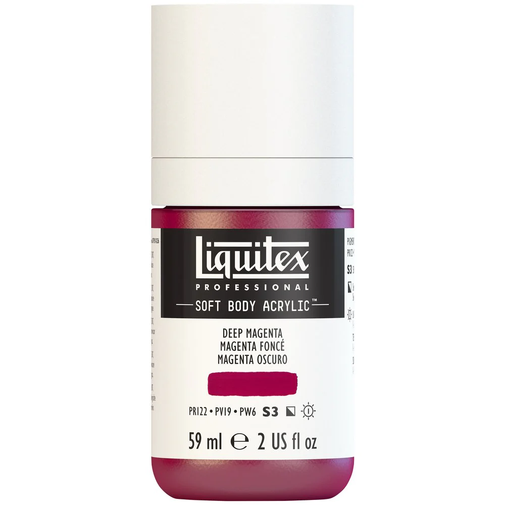 Professional Soft Body Acrylic - Deep Magenta - Universal - Image 2