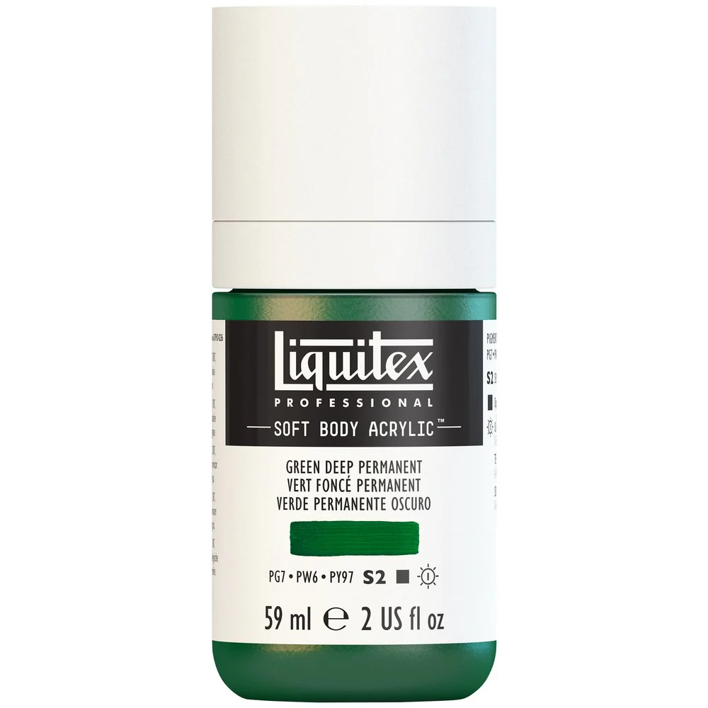 Professional Soft Body Acrylic - Green Deep Permanent - Universal - Image 2
