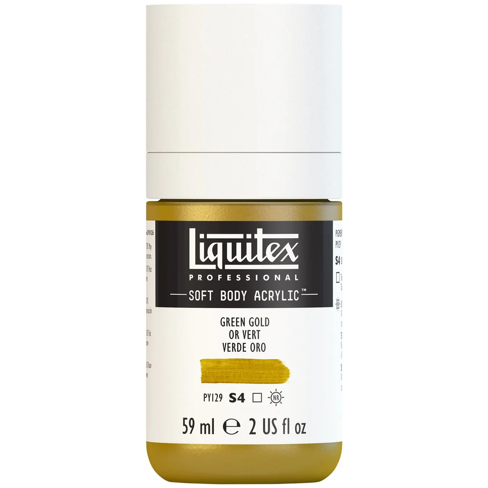 Professional Soft Body Acrylic - Green Gold - Universal - Image 2