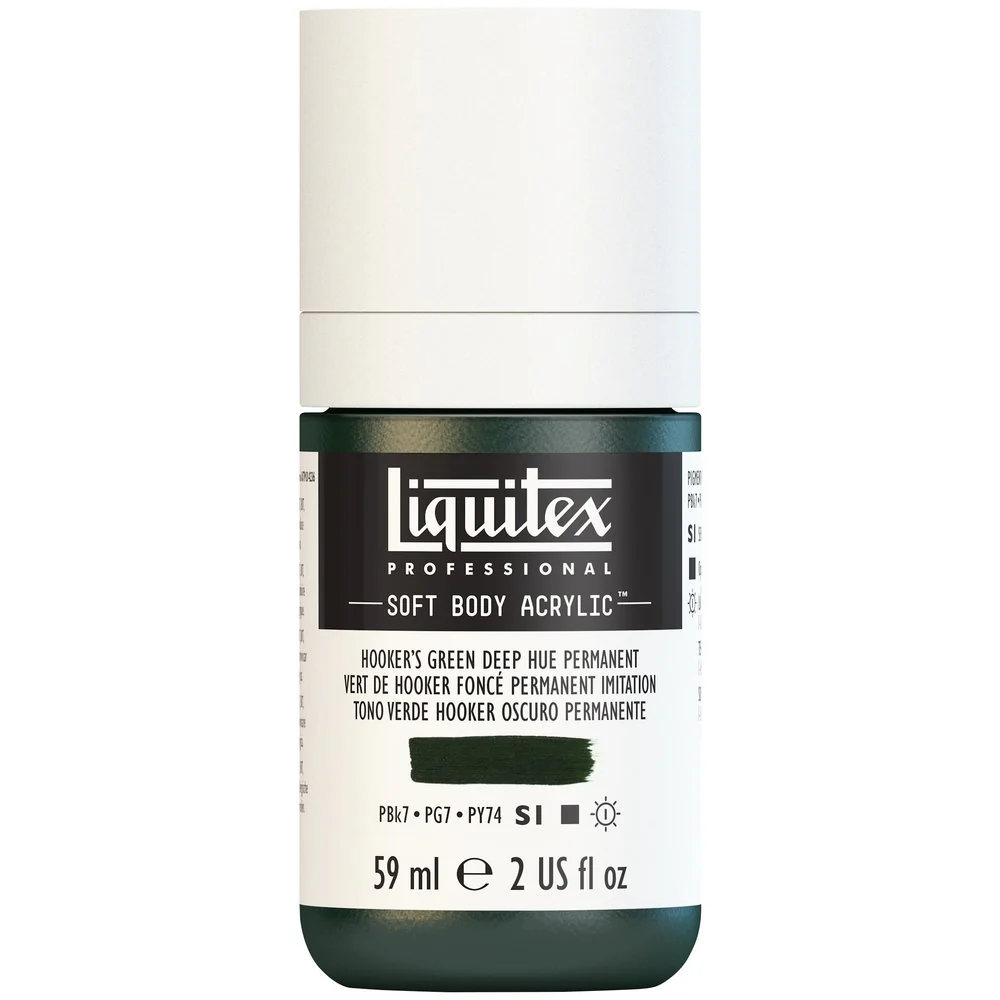 Professional Soft Body Acrylic - Hooker’s Green Deep Hue Permanent - Universal - Image 2