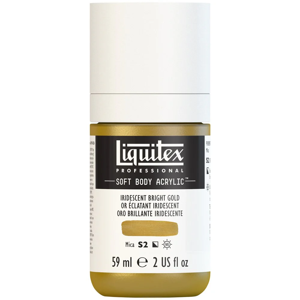 Professional Soft Body Acrylic - Iridescent Bright Gold - Universal - Image 2