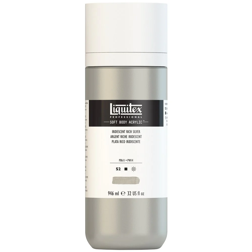 Professional Soft Body Acrylic - Iridescent Rich Silver - Universal - Image 4