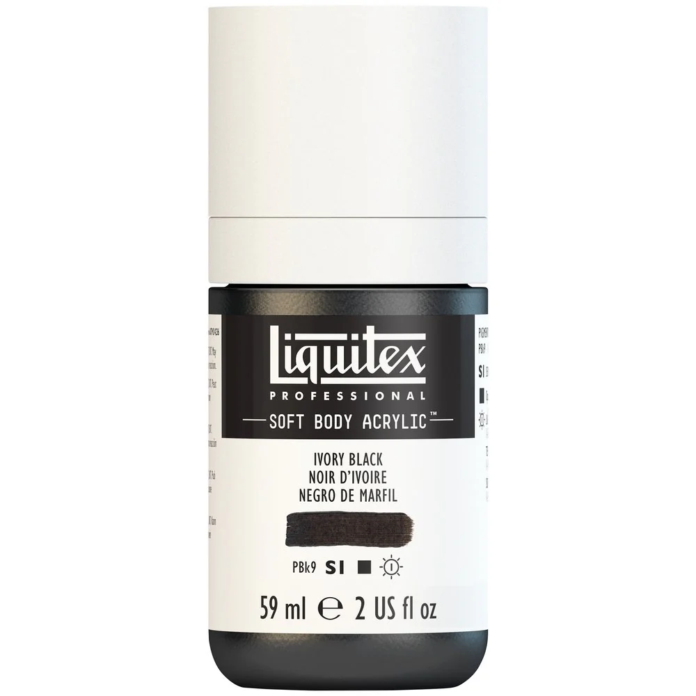 Professional Soft Body Acrylic - Ivory Black - Universal - Image 2