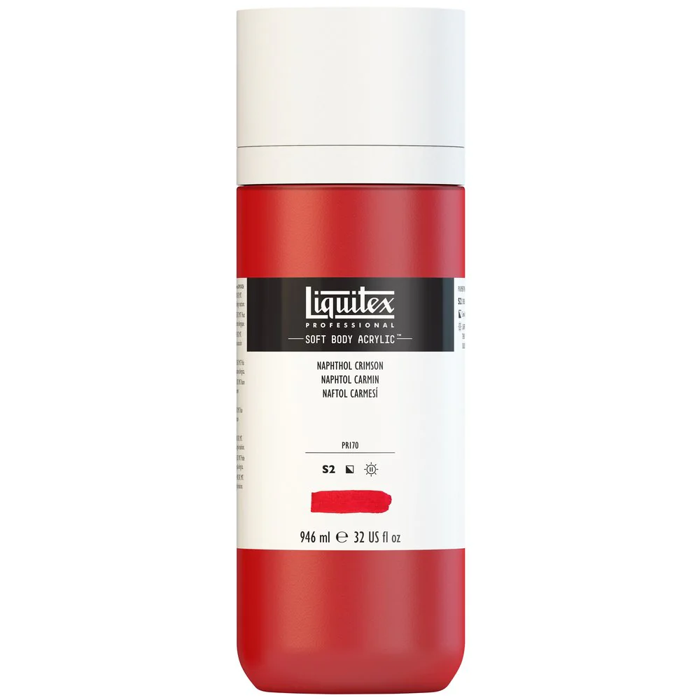 Professional Soft Body Acrylic - Naphthol Crimson - Universal - Image 4