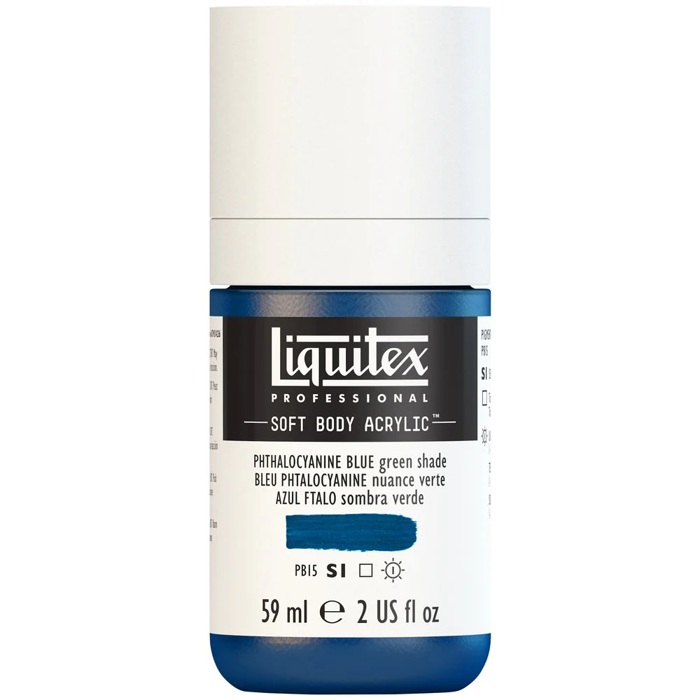Professional Soft Body Acrylic - Phthalocyanine Blue Green Shade - Universal - Image 2
