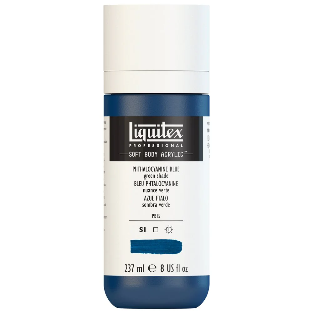Professional Soft Body Acrylic - Phthalocyanine Blue Green Shade - Universal - Image 3