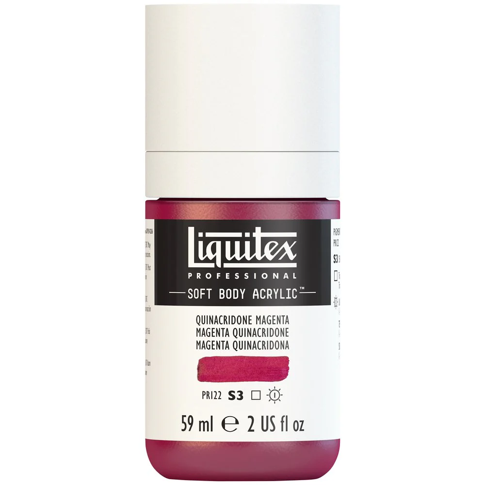 Professional Soft Body Acrylic - Quinacridone Magenta - Universal - Image 2