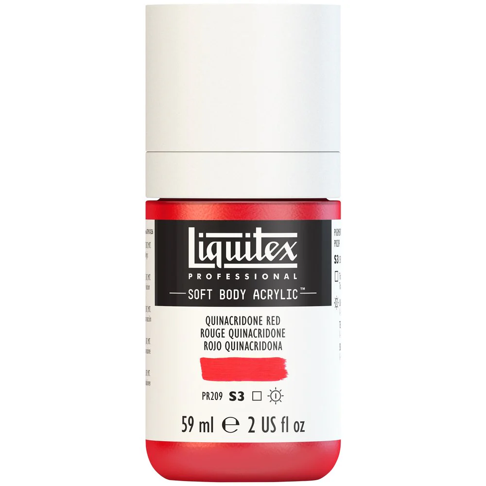 Professional Soft Body Acrylic - Quinacridone Red - Universal - Image 2