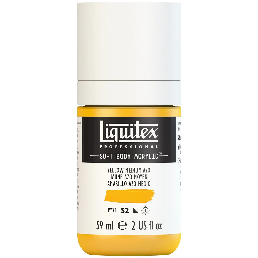 Professional Soft Body Acrylic - Yellow Medium Azo - Universal - Image 2