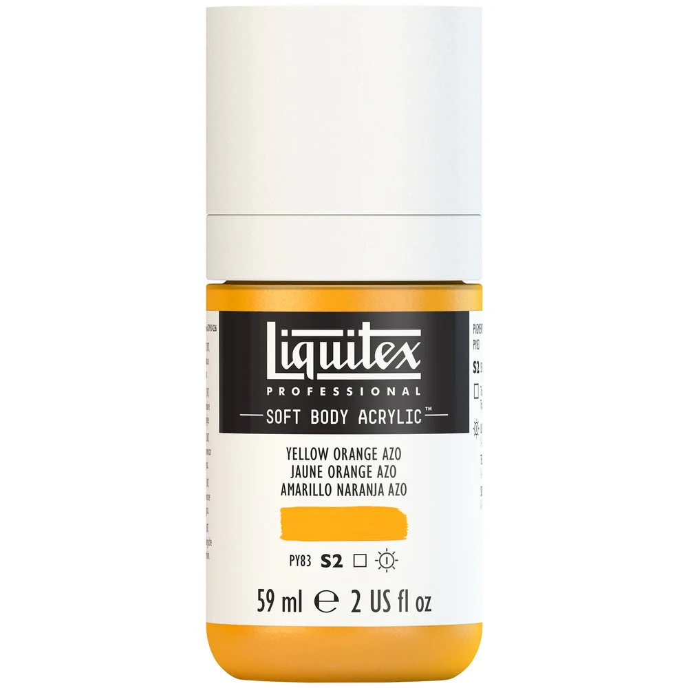 Professional Soft Body Acrylic - Yellow Orange Azo - Universal - Image 2
