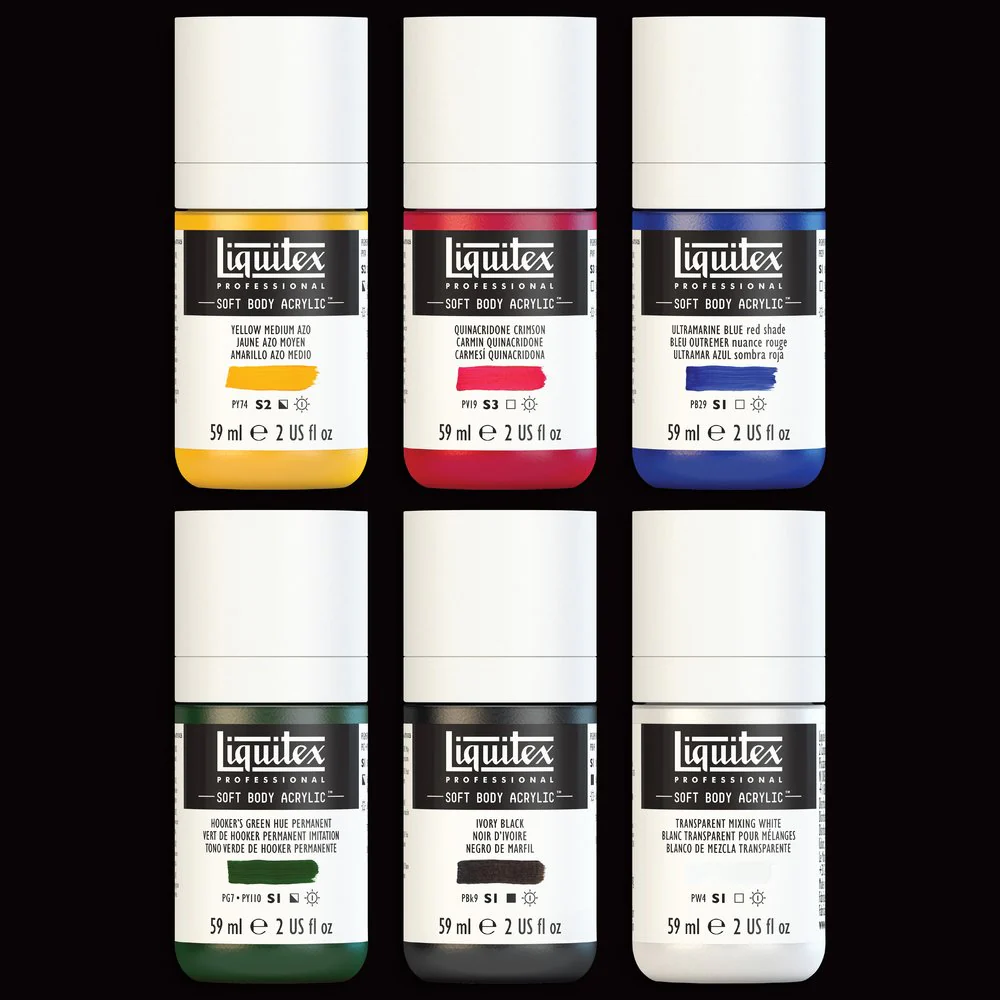 Soft Body Acrylic Set - 6x59ml - Mixing - Image 3